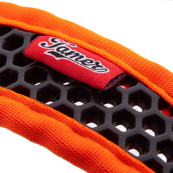 SOFTY Halsband | Länge: 45-51cm | Breite: 3,8cm | Farbe: orange/schwarz